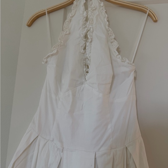 Reformation Elegant White Halter Dress - Picture 3 of 5